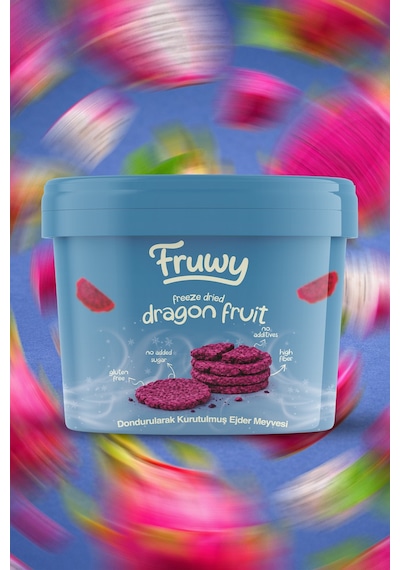 Freeze Dried Ejder Meyvesi Kova Dondurularak Kurutulmuş Ejder Meyvesi Diğer