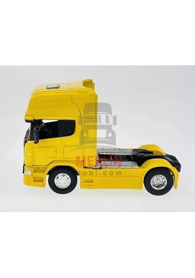 1/64 Ölçek-scania V8 R730 Tır Diecast Metal Model Sarı Renk