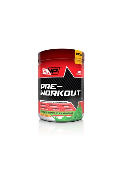 Qnp Pre-workout Green Apple Flavour 30 Servings 450g