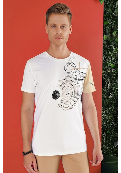 Efor Ts 858 Beyaz Spor T-shirt Beyaz