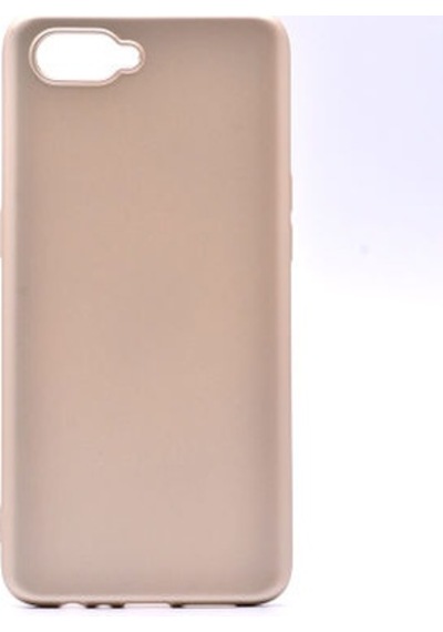 Oppo Rx17 Neo Kılıf Esnek Yapılı İnce Slim Silikon Kapak Ryc/premier Gold