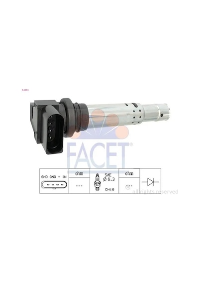 Vw Polo Bobin 1.4 2006-2010 Bud Facet 96374