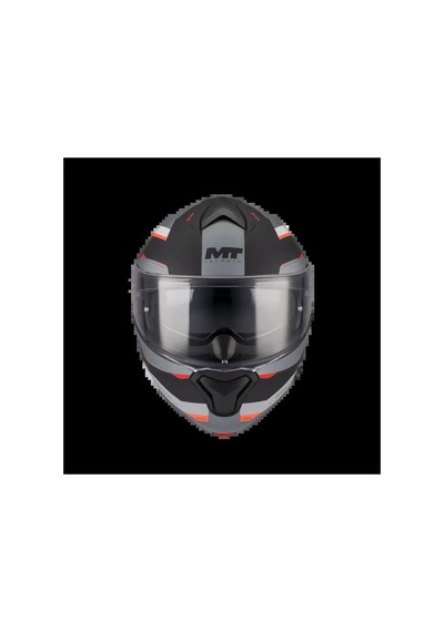 Mt Genesis Sv Raccoon B5 Çene Açılır Kask Siyah - Beyaz - Kırmızı