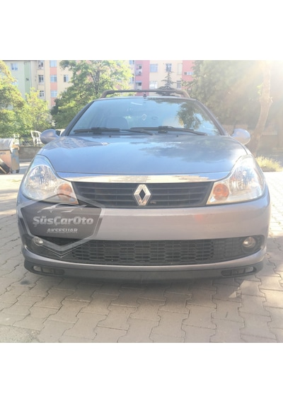 Renault Symbol 2008-2012 Thalia Uyumlu Üniversal Laguna Lip Esnek Ön Lip 2 Parça Tampon Altı Dil Karlık Ön Ek 00 Şüscaroto Aksesuar
