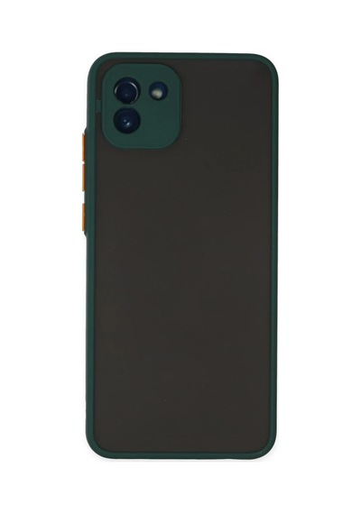 Samsung Uyumlu Galaxy A03 Uyumlu Kılıf Montreal Silikon Kapak - Yeşil