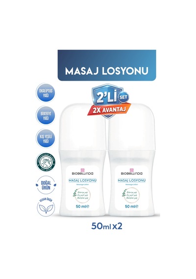 Doğal Bitki Özlü Eklem Ağrıları İçin Geliştirilmiş Özel Masaj Losyonu 50 Ml 2'li Set