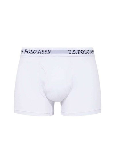 U.S. Polo Assn. Erkek Beyaz Tekli Cepli Boxer 80451Y Beyaz
