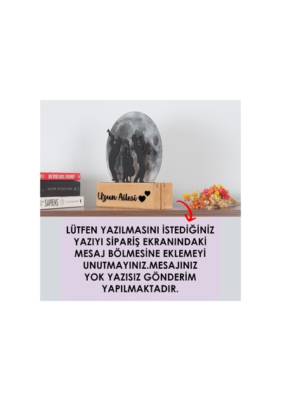Işıklı Pleksi Dolunay Kişiselleştirilebilir Dekoratif Biblo Orkestra Jazz Anahtar Askılığı Gri - 740056476 Gri