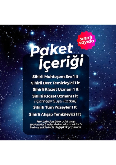 Nilem Sihirli Güç Birliği Tüm Ev Temizlik Paketi 6'lı Set