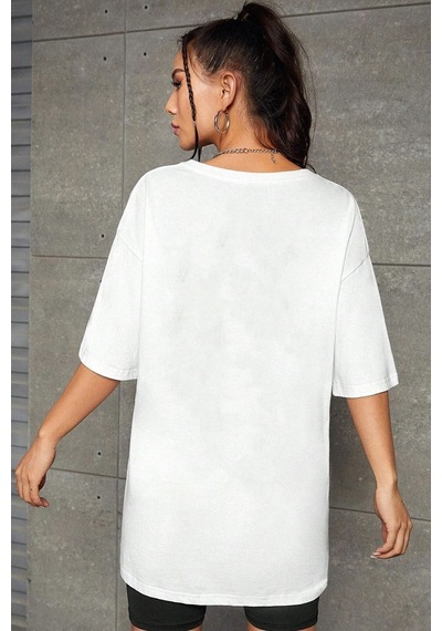 Uyguntarz Unisex Dream Butterfly Tasarım Tshirt Beyaz