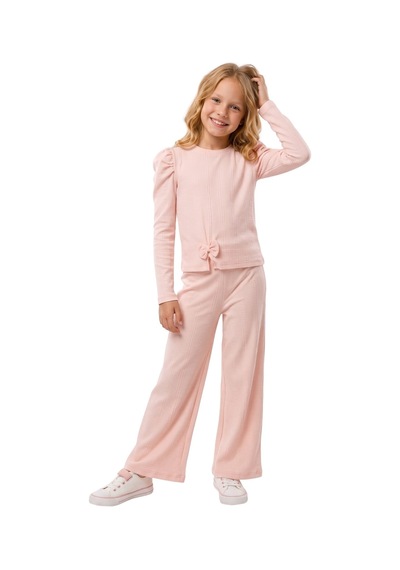 New Kids Kız Takım Çocuk Uzun Kol Smn Fiyonk Detaylı Kız Takım -91228 Somon New Kids Kız Takım Çocuk Uzun Kol Smn Fiyonk Detaylı Kız Takım -91228 Somon