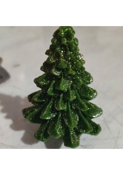 Dekoratif Çam Ağacı Silikon Kalıp8.5x6.2 Cm