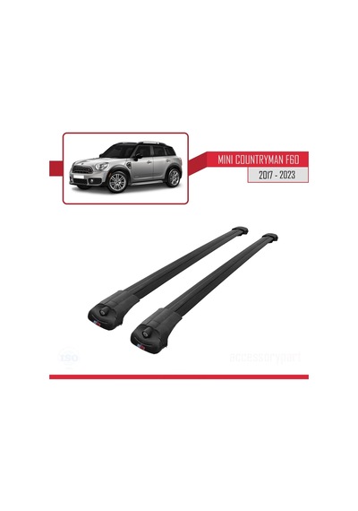 Mini Countryman F60 2017-2023 Arası İle Uyumlu Ace-1 Ara Atkı Tavan Barı Siyah