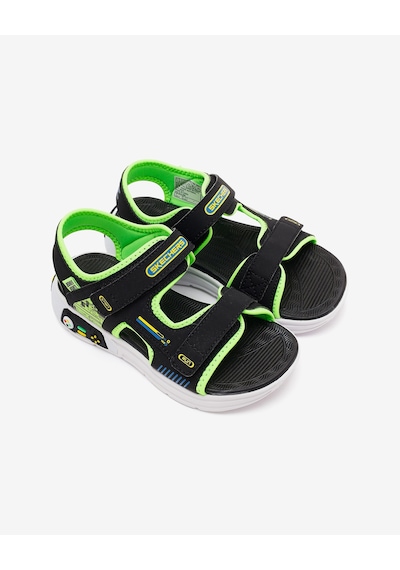 Skechers Power Splash Büyük Erkek Çocuk Siyah Sandalet 402271l Bklm Siyah