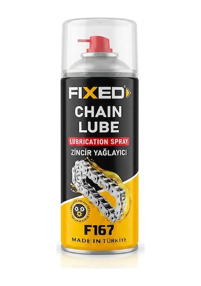 Fixed F167 Zincir Yağlama Spreyi 400 Ml - Motosiklet, Bisiklet Ve Endüstriyel Zincir Yağı