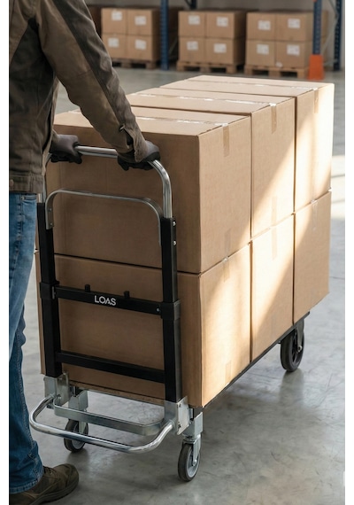 Loas Lskta220 Yatay 220kg/dikey 90kg Katlanır Paket Taşıma Arabası