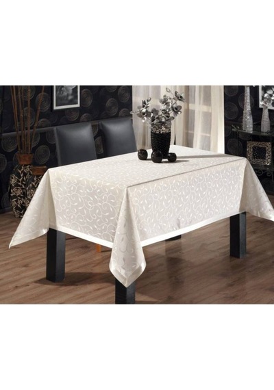 Bilgiçler Masa Örtüsü 160x160 Krem
