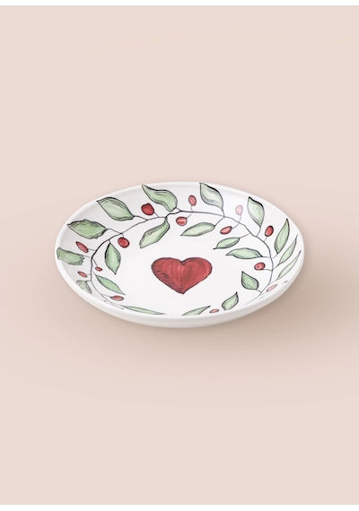 The Mia Luv Yemek Tabağı 6lı Set 20 Cm Çok Renkli