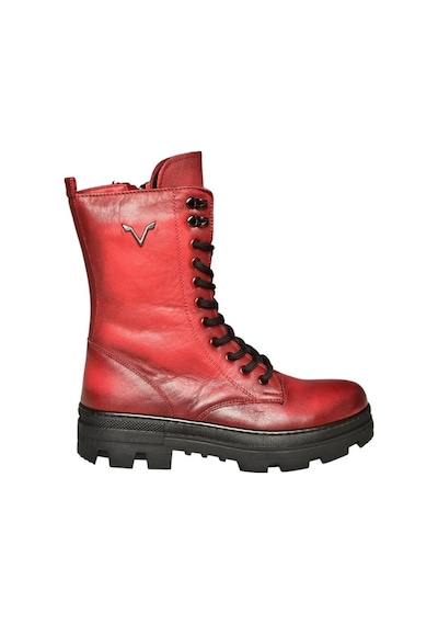 Fox Shoes V999049103 Kırmızı Hakiki Deri Kadın Postal Bot Kırmızı-hakiki Deri