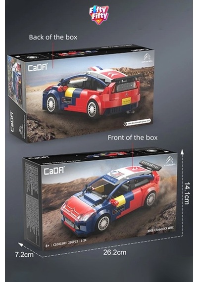 Cada 2008 Citroen C4 Wrc 296 Parça Oyuncak Yapım Seti Blok Araba -ffcada-c55033w