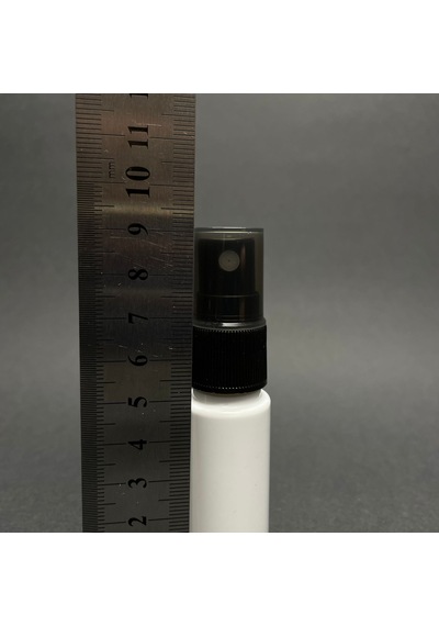 15 Cc Beyaz Silindir Pet Şişe - Siyah Spreyli - 15 Ml Mat Beyaz Plastik Şişe X 10 Adet