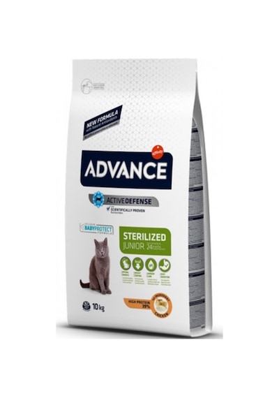 Advance Young Sterilised Tavuklu Kısırlaştırılmış Yavru Kedi Maması 10 KG