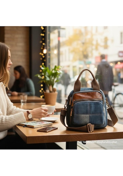 Guja C1012 Kadın Denim El Ve Sırt Çantası Kot Mavi Kot Lacivert