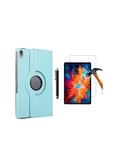Lenovo Tab P11 Tb-j606f Za7r0223tr Uyumlu 360 Dönerli Tablet Kılıfı 3lü Set Arka Kapak