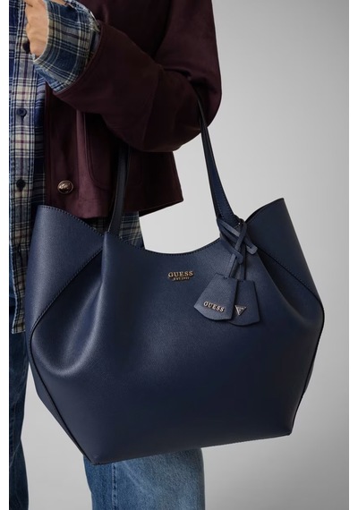 Guess Amorette Portföy Çantalı Kadın Omuz Çantası Hwbg7898240 Lacivert