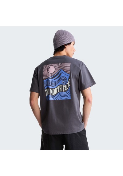 The North Face M Mountaın Escape Relaxed Short Sleeve T Erkek Tişört Nf0a8gb1rhı1 Gri