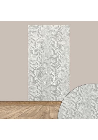 Tink 3d Kendinden Yapışkanlı Duvar Kağıdı Yeni Nesil Akustik Keçe Panel Desenli 52x98 Cm Beyaz, 10 Adet 5 M²