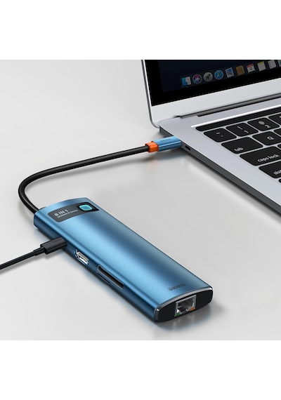 Baseus Metal Gleam 8İn1 Multifonksiyonel Hub Dock Station