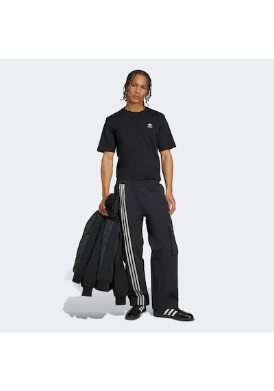 adidas Front Stripes Woven Kargo Erkek Siyah Eşofman Altı Jv9892 Siyah