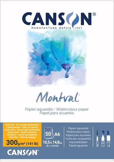 Canson Montval Suluboya Defteri 50 Yaprak A6 300gr