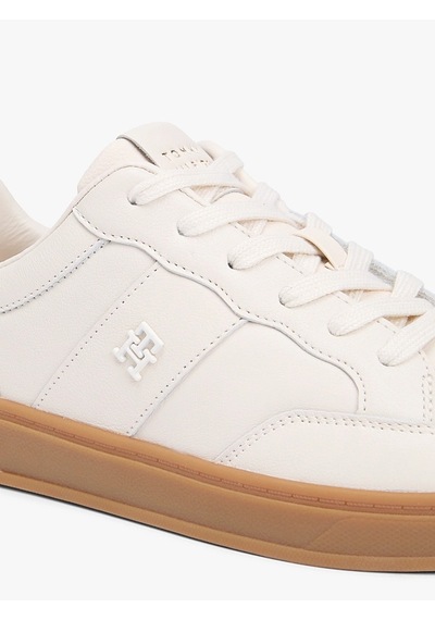 Tommy Hilfiger Th Herıtage Court Sneaker Ltr Kadın Bej Sneakers - Fw0fw09028