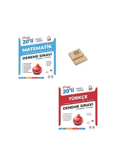 Nartest Lgs 8. Sınıf Prestij Matematik Ve Türkçe Denemeleri + Telefon Standı
