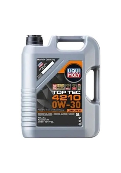 0w30 Vw Motor Yağı Tam Sentetik Top Tec 4210 5 Litre 21605
