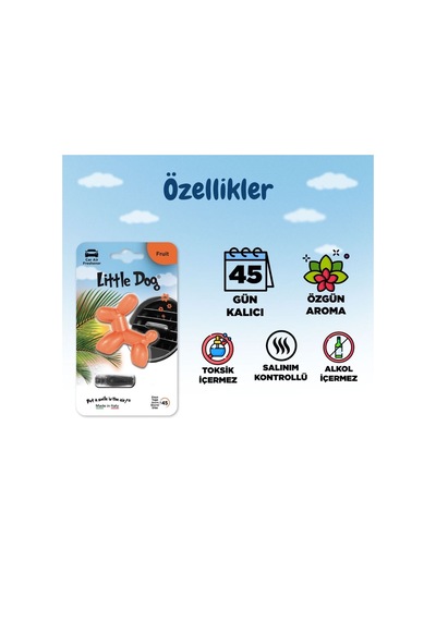 Little Joe Little Dog Meyve Araç Kokusu Fruit -45 Gün -oto Koku