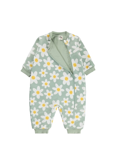 Civil Baby Çiçek Empirme 2.5 Tog Uyku Tulumu - Yeşil Çağla Yeşili