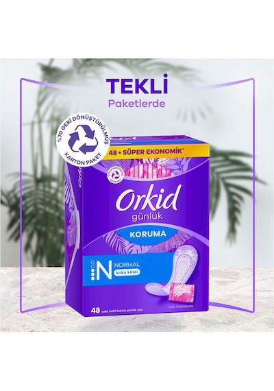 Günlük Ped Normal 48'li 4 Adet 1 Koli