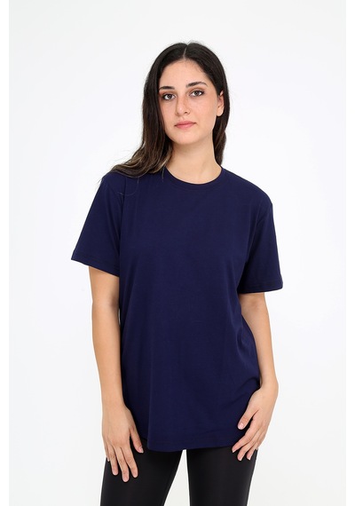 Rubadi Oversize Bol ve Geniş Kesim Lacivert T-shirt Salaş Model Lacivert Rubadi Oversize Bol ve Geniş Kesim Lacivert T-shirt Salaş Model Lacivert