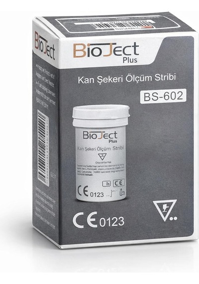 Bioject Şeker Ölçüm Stribi 50 Adet 1 Kutu