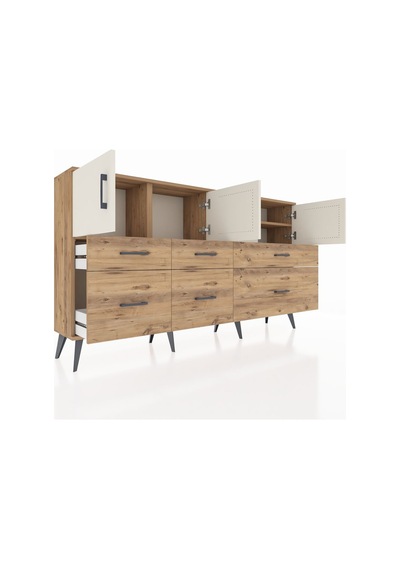 Arges Konsol 4 Raflı 6 Çekmeceli 4 Kapaklı 176x30x99 Çam-aytaşı/çam Aytası/atlas Çam - Atlas Çam Arges Konsol 4 Raflı 6 Çekmeceli 4 Kapaklı 176x30x99 Çam-aytaşı/çam Aytası/atlas Çam - Atlas Çam