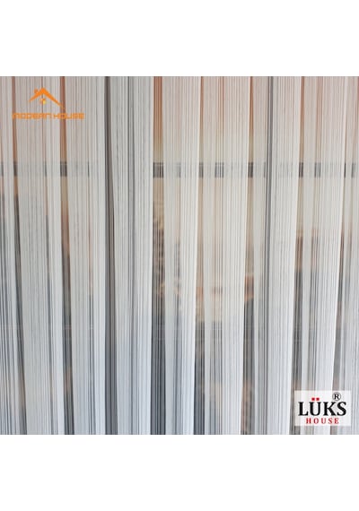 Lüks Zincir Çizgili Kurşunlu Tül Perde - Modern House Lüks Zincir Çizgili Kurşunlu Tül Perde - Modern House