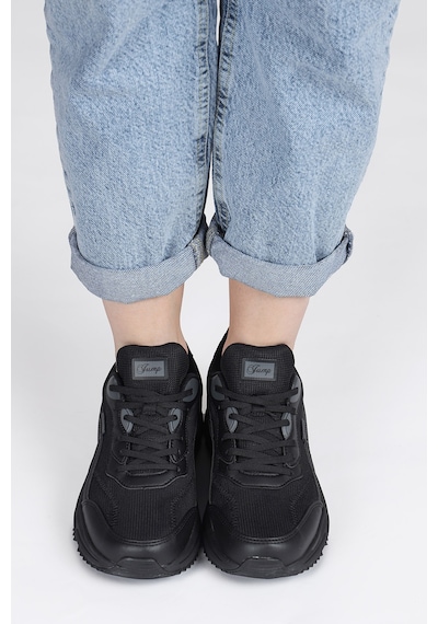 Jump 28066 Siyah Kadın Sneaker Günlük Spor Ayakkabı