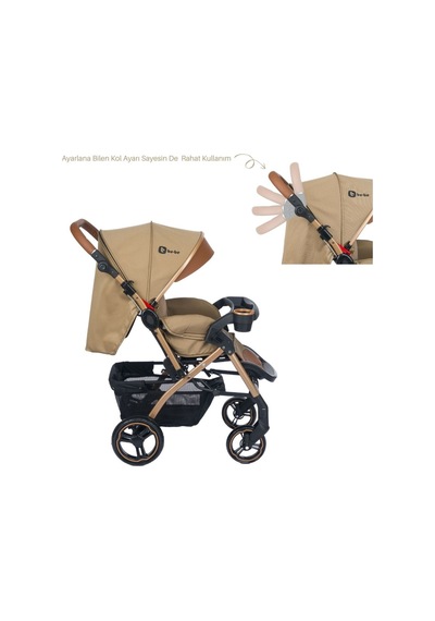 Active  Soft Plus Çift Yön Bebek Arabası Kahve