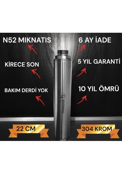 Villa Tipi Manyetik Kireç Önleyici Ultra Krom 22cm