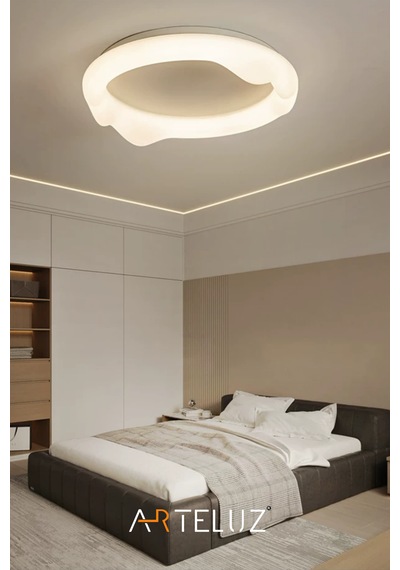 Luxury Pınterest Model Modern Plafonyer Avize 50 Cm Beyaz