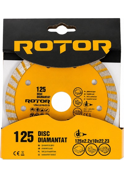 Seramik Kesme Diski 125x2,2 X10x22,23 Turbo Rotor