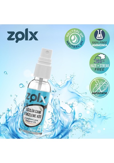 Lexroo 30ml Gözlük Camı Temizleme Kiti, Gözlük Temizleme, Gözlük Spreyi, Gözlük Bezi,temizleme